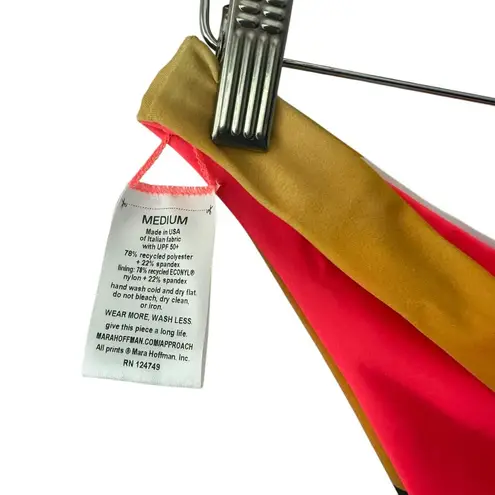 Mara Hoffman Kay Cheeky Colorblock Multicolor Bikini Bottoms Medium