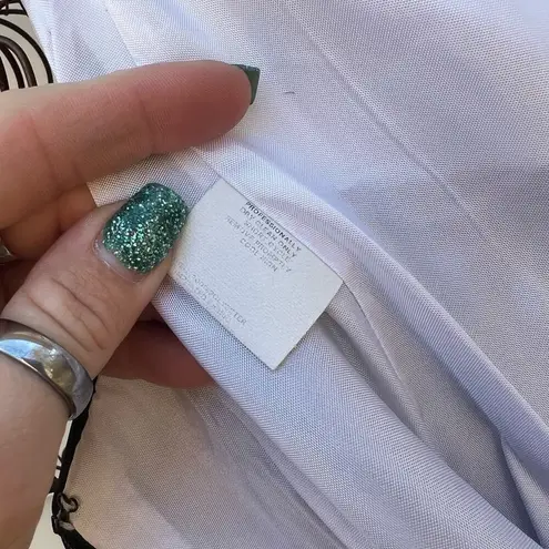 Jessica McClintock Y2K color block strapless A line prom dress black white pink - Image 5