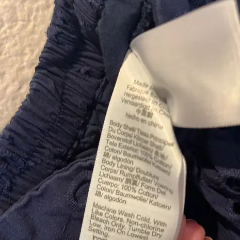 J. Crew Factory Navy Blue Eyelet Skirt Size XS