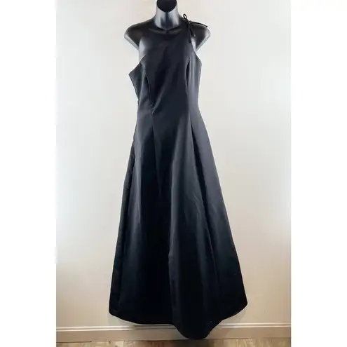 Urban Girl Nites Vintage One Shoulder Maxi Dress Gown Prom Black 6