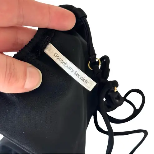 Gooseberry Seaside XS Side Tie Bikini Briefs So Chic Black