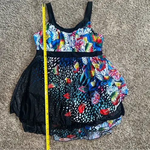 Beautiful Women’s Flowy Unbranded Tankini Top Only Sz Large