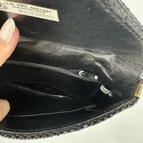 Vintage Black Mesh Metal Crossbody Purse Evening Formal