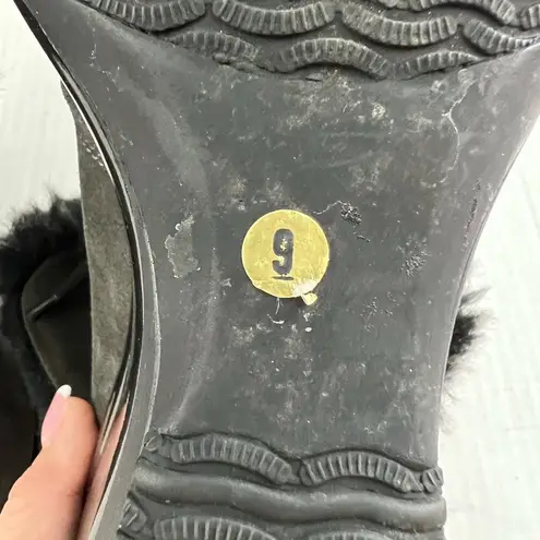 Aquatalia “Brass” Fold Down Wedge Boots - Size 9