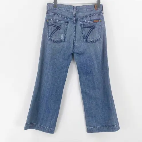 7 For All Mankind  Crop Dojo Light Wash Denim Jeans