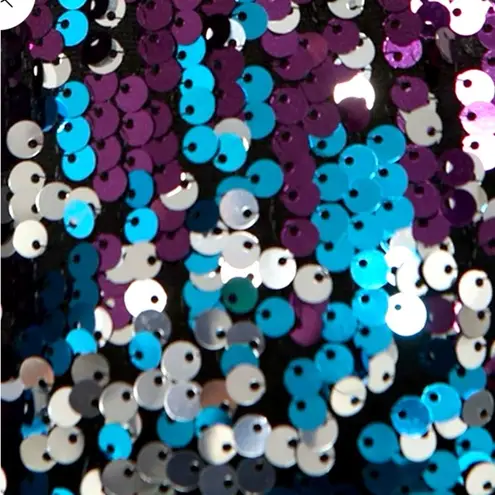 Anna Sui NWOT Anna Kaci midnight spaghetti strap sequin dress medium