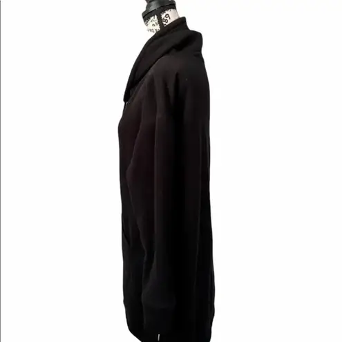 Tahari black Long sleeve pullover cowl neck sweater dress xs goth Gorpcore