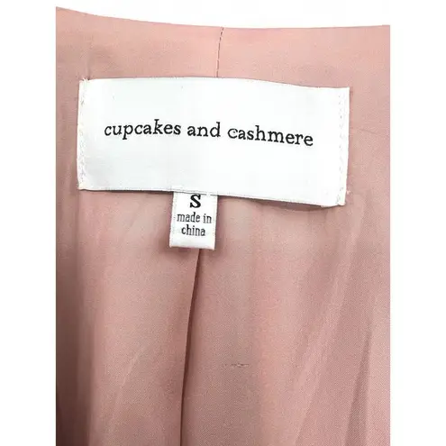 Cupcakes and Cashmere | S | Women's Tweed Cape Poncho Sleeveless Blazer Jacket