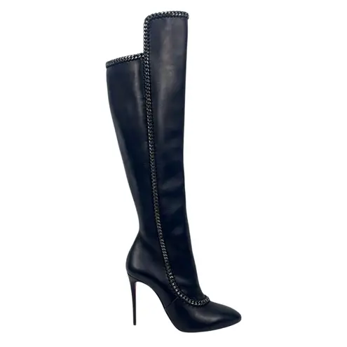 Christian Louboutin  Clemence Botta 100 Over the Knee Boots Black Size 38.5 thumbnail 4