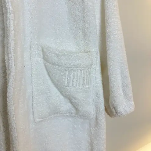LUNYA Spa Terry Robe in Sincere White Size X