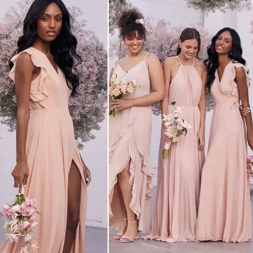 NWT lulus Blush Wrap Maxi Dress. Pink