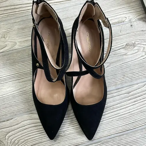 Maurice's  Black Suede Tiffany Heels