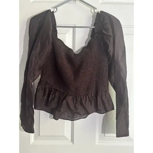 Women Uptown Ruched Halter Top Color Chocolate Size M #WAYFA20498