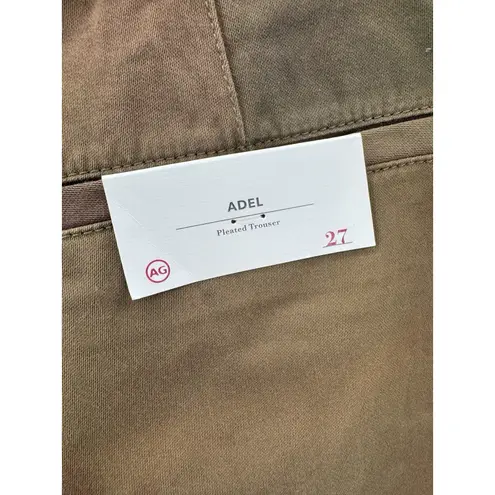 AG Adriano Goldschmied  Adel Trousers 27 NWT Barrel‎ Leg Pleated Cropped Utility