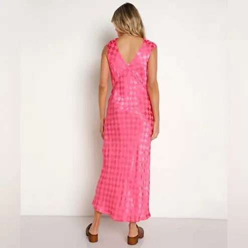 Jen's Pirate Booty New Wavecrest Maxi Hot Pink Check Jacquard sz Large L