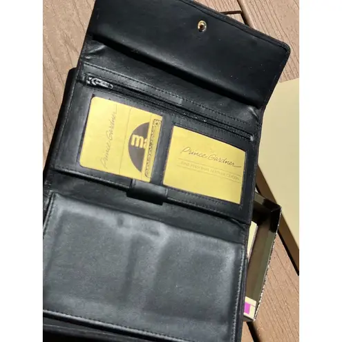 Vintage Rolfs Cowhide Retriever Checkbook Clutch NEW Coin Purse Prince Gardner Black