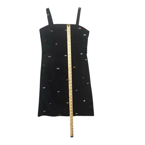 Rafaella Vintage Little Black Dress Y2K Unique Embroidered Colorful Sunglasses M