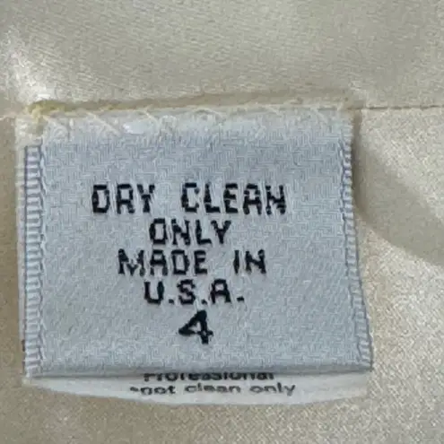 Monique Lhuillier Yellow Lace Overlay Dress Sz 4