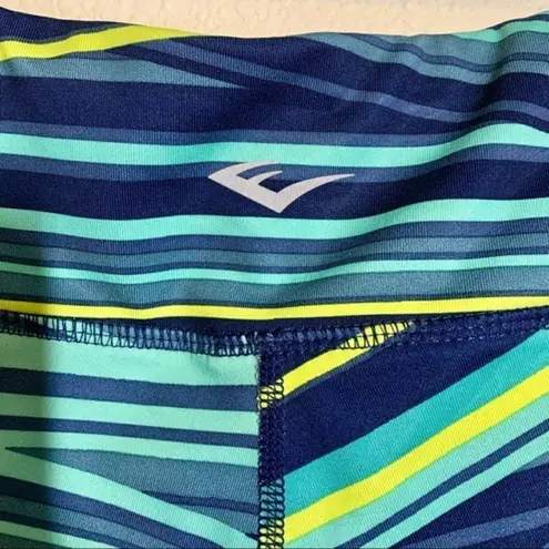 Everlast Striped Neon Workout Leggings Women’s Size Medium