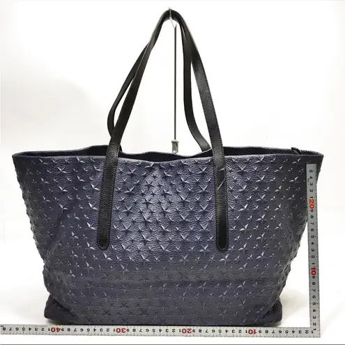 Jimmy Choo  Textured Dark Blue Tote thumbnail 2