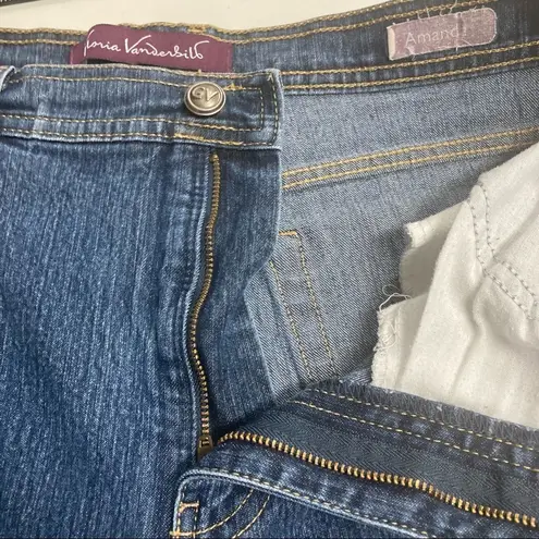 Gloria Vanderbilt Amanda Jeans Size 14 Blue High Rise