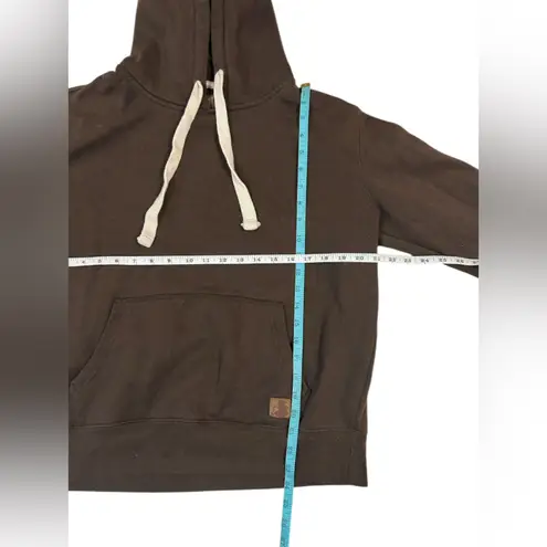 Cozy Fall Goblincore Warm Chocolate Brown Leonine Cotton Pullover Hoodies Size L Size L