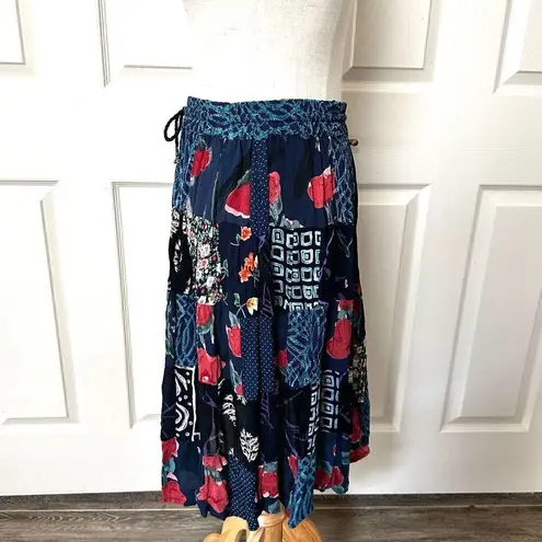 Blue patchwork Indian skirt Blue Size undefined