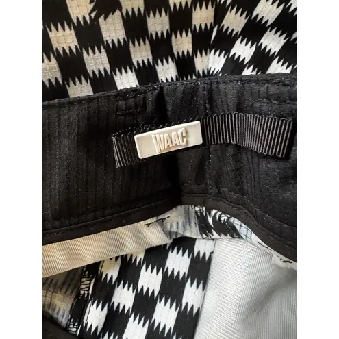 NWT Waac Golf Black White Checkered Golf Shorts Women’s Size 0