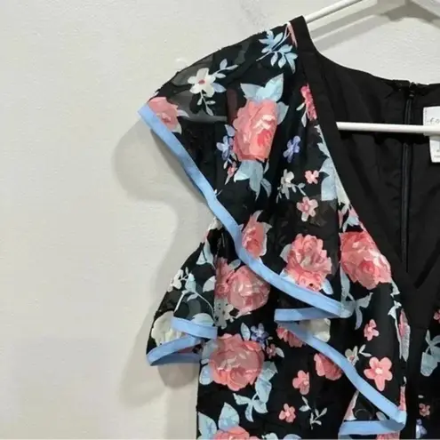 Foxiedox Anthropologie floral ruffled dress Size Medium