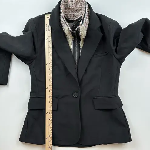 FATE. Black one button Blazer tweed removable insert Size Small NWT 2 in 1