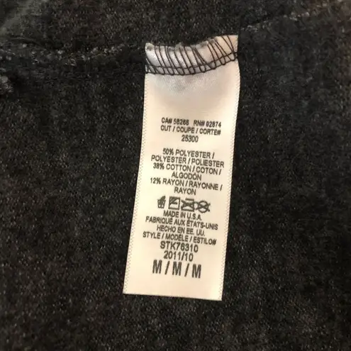 Splendid  Grey Metallic Sequin 3/4 Sleeve Wide Neck Sweater size Medium - Image 9