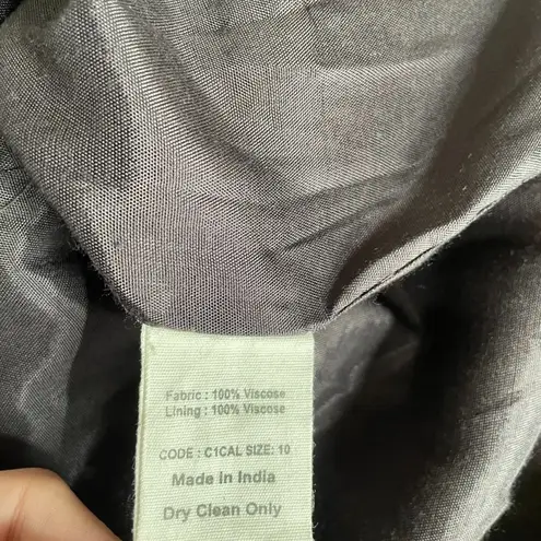 TOAST Shift Dress Womens 10 Brown Abstract Print Viscose Lined Pockets