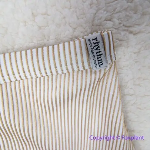 NEW Rhythm x Free People Noumea boy leg bikini bottom, size L Brown Size L