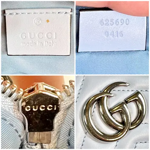 Gucci GG Marmont Large Baby Blue Cosmetics Case