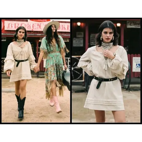 💕SPELL & THE GYPSY💕 Lola Tunic Dress ~ Biscuit M Size M