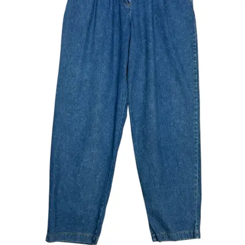 Vintage 90s Denim Jumpsuit Blue Long Sleeve Balloon Leg Size 12, Dana J EUC