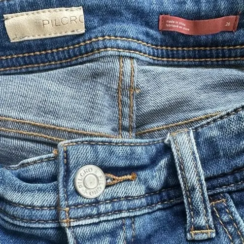 Anthropologie  Pilcro And The Letterpress Distressed Slim Boyfriend Crop Jeans 26