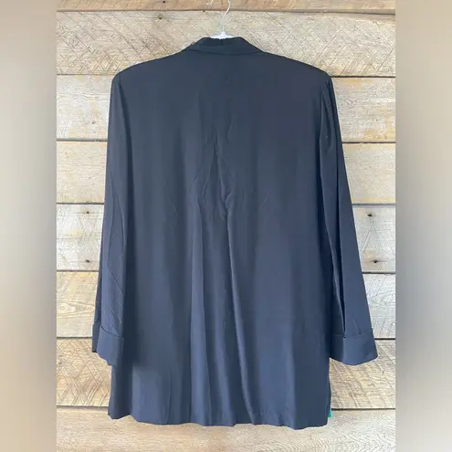 Vintage 80s Carole Little Women’s 4 Nautical Blazer Art To Wear Seaside Coastal Black