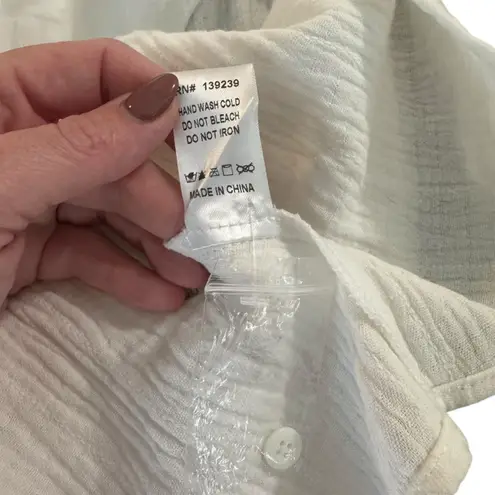 Tuckernuck Pomander Place x - NWOT White Gauze Millie Babydoll Dress Sz S