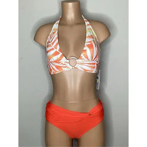 Carmen Marc Valvo New. tangerine bikini. M/S. Retails $154