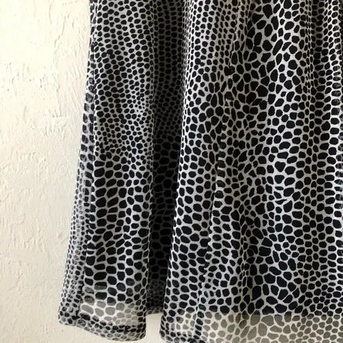 Rafaella Womens Semi Sheer Lined Semi Loose Sleeveless Top Size Medium