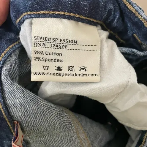 Sneak Peek High Rise Distressed Jeans Blue Size undefined