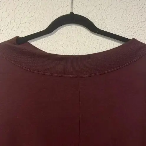 Athleta  Burgundy Studio Barre 2.0 sweatshirt dress size X small