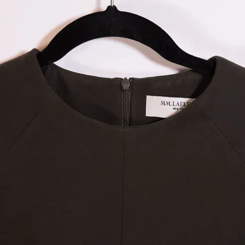 MM. Lafleur The Katie Ponte Knit Stretch Sleeveless Scoop Neck Sheath Dress Gray