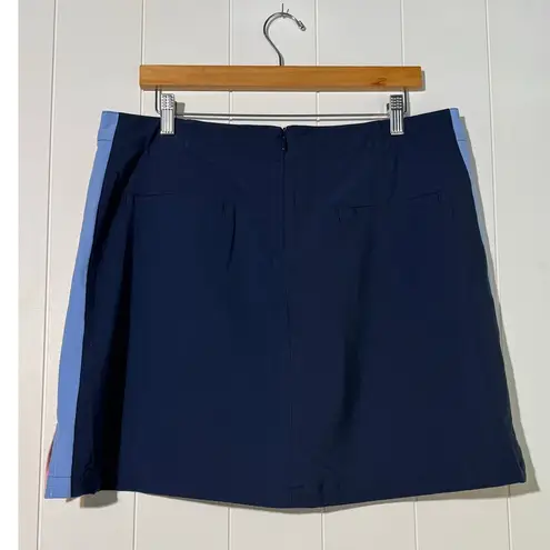 Lady Hagen · 12 · Woven Skort · Birch / Navy Side‑Stripe · Sporty Golf / Tennis