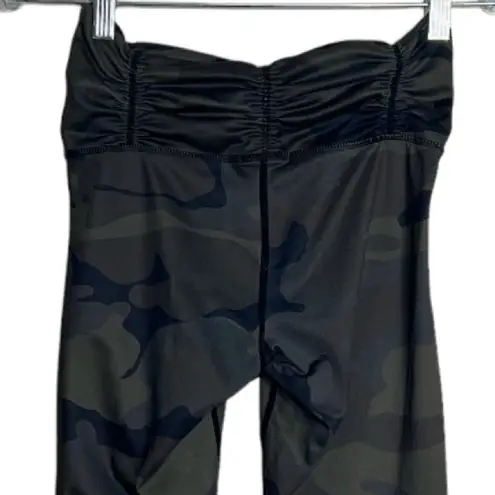 Carbon38 Pants Womens XS Wildcat Camo Legging Green Camouflage High Rise Gym