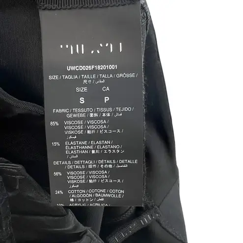 Unravel Project Ben Taverniti Lace Up Leggings Skinny Satin Black Size Small Black