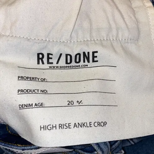 RE/DONE  Originals Button Fly High Rise Jeans Size 24