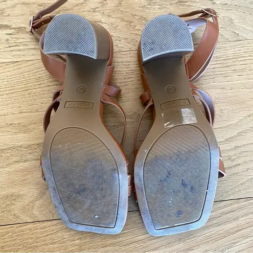 Top Moda  Strappy Sandals in Tan