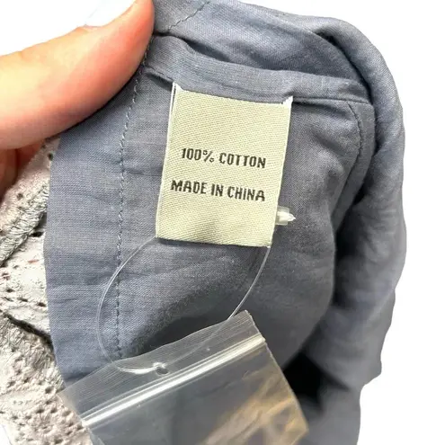 Orla Kiely Gray Eyelet Lace Two Piece Skirt Suit Set Size 4